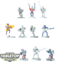Tau Empire - 10 Fire Warriors Strike Team - teilweise bemalt