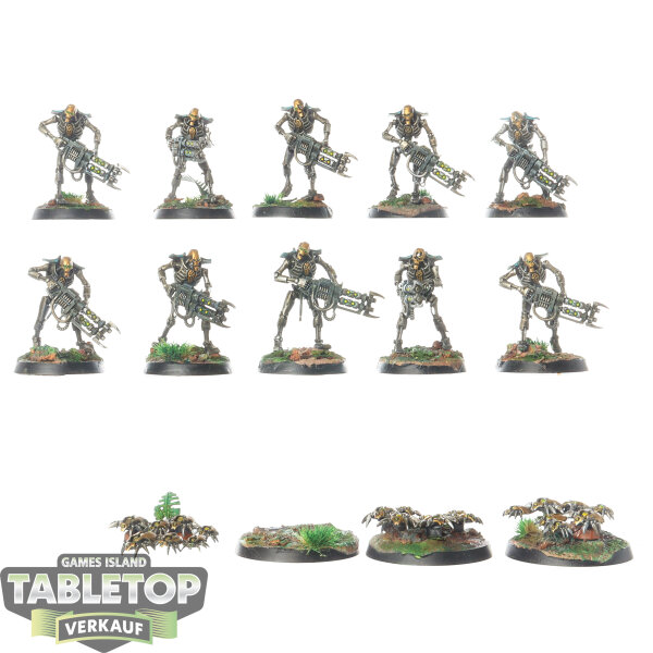 Necrons - 10 Necron Warriors - bemalt