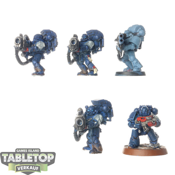 Space Marines - 5 Devastator Squad - teilweise bemalt