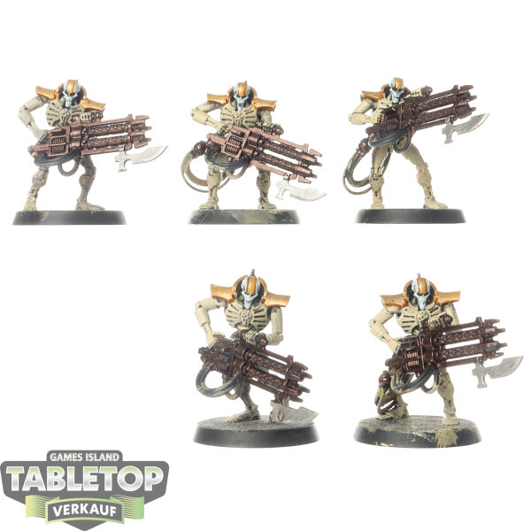 Necrons - 5 Immortals - teilweise bemalt