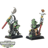 Orc & Goblin Tribes - 2 Night Goblin Shamans - bemalt