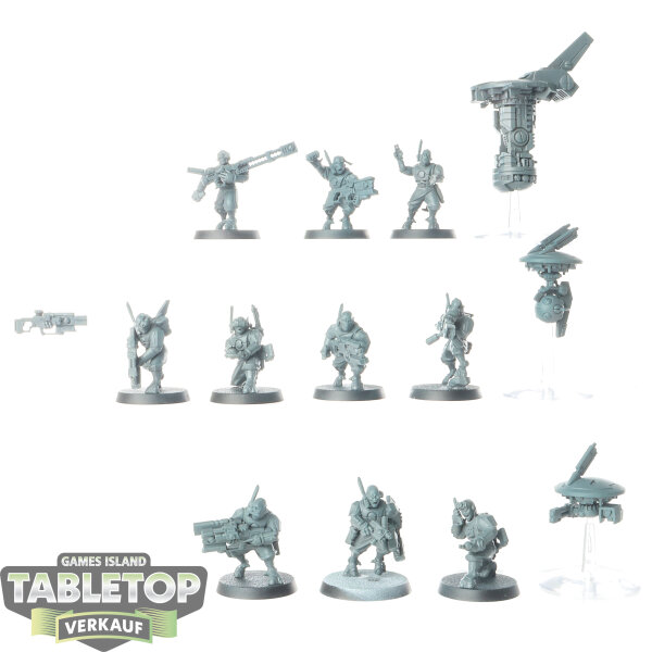 Tau Empire - 10x Kill Team: Pathfinders - unbemalt