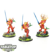 Sylvaneth - 3x Kurnoth Hunters - bemalt