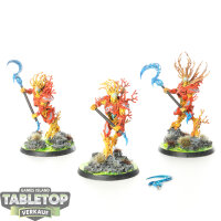 Sylvaneth - 3x Kurnoth Hunters - bemalt