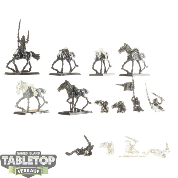 Wood Elf Realms - 6 Wild Riders Cavalry Sauvage - teilweise bemalt