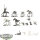 Wood Elf Realms - 6 Wild Riders Cavalry Sauvage - teilweise bemalt
