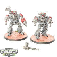 Adeptus Mechanicus - 2 Kastelan Robots - teilweise bemalt