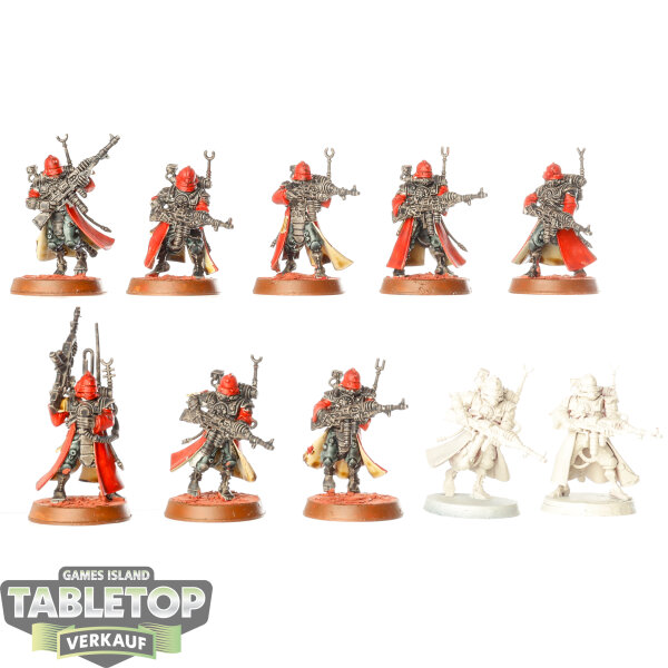 Adeptus Mechanicus - 10 Skitarii Vanguard - teilweise bemalt