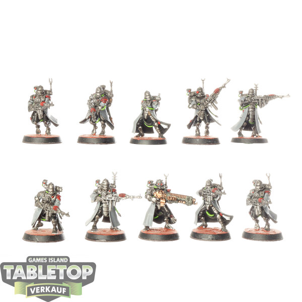 Adeptus Mechanicus - 10 Skitarii Vanguard - bemalt