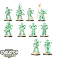 Thousand Sons - 10 Rubric Marines - teilweise bemalt