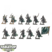 Dark Elves - 11 Black Ark Corsairs - teilweise bemalt