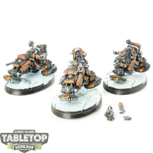 Leagues of Votann - 3 x Hernkyn Pioneers - bemalt