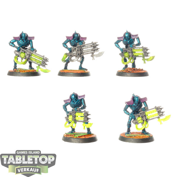 Necrons - 5 x Immortals - teilweise bemalt