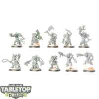 Orks - 10x Ork Beast Snagga Boyz - teilweise bemalt