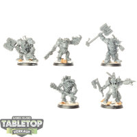 Orks - 5x Ork Nobz - unbemalt