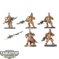 Adeptus Custodes - 5x Custodian Guard - teilweise bemalt
