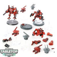 Tau Empire - 3x XV8 Crisis Battlesuit Team - bemalt