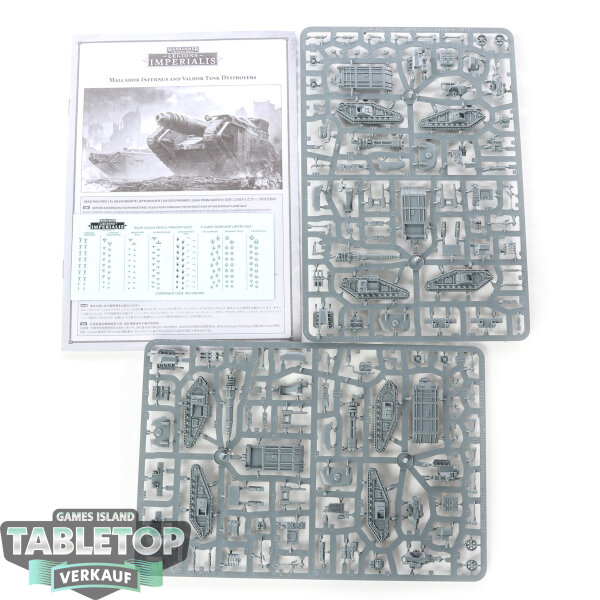 Legion Imperiales - 4x Malcador Infernus and Valdor Tank Destroyers - im Gussrahmen