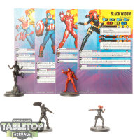 Miniaturen - 4x Avengers Affiliation Pack - teilweise bemalt