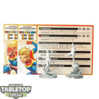 Miniaturen - 2x Captain Marvel Cosmic Avenger - grundiert