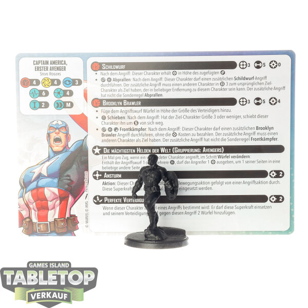 Miniaturen - Captain America - grundiert