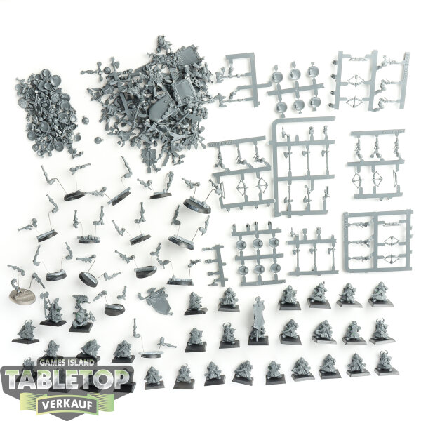 Dwarfen Mountain Holds - 32 Dwarf Quarrelers - teilweise gebaut