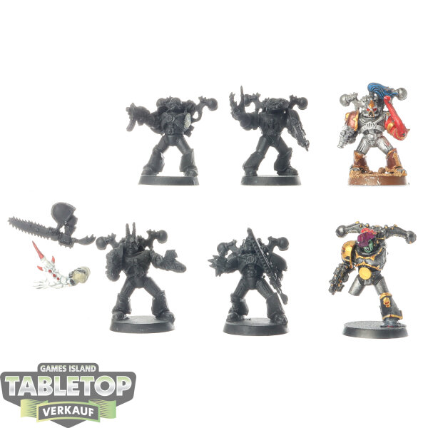 Chaos Space Marines - 6 Possessed klassisch - teilweise bemalt
