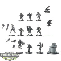 Tau Empire - 10 Fire Warriors Strike Team - grundiert