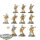 Thousand Sons - 10 Rubric Marines - teilweise bemalt