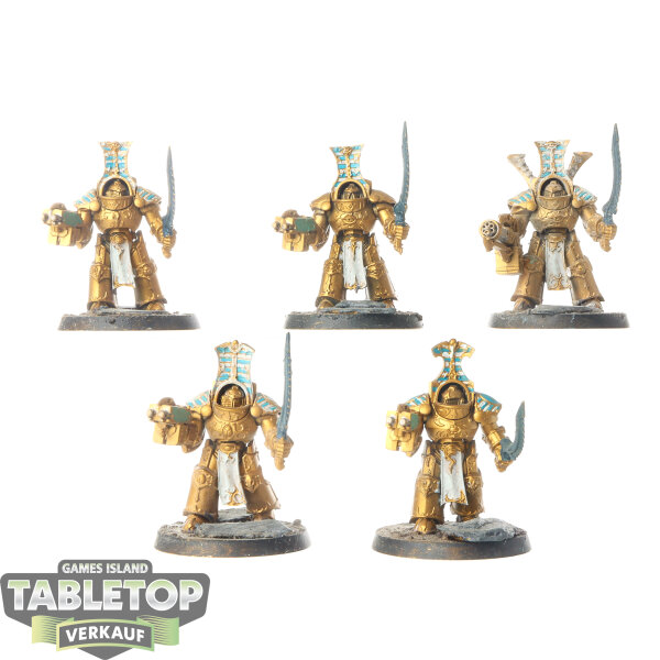 Thousand Sons - 5 Scarab Occult Terminators - teilweise bemalt