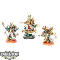 Thousand Sons - 3 Exalted Sorcerers - teilweise bemalt