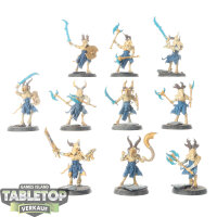 Disciples of Tzeentch - 10 Tzaangors - teilweise bemalt