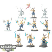 Disciples of Tzeentch - 10 Tzaangors - teilweise bemalt