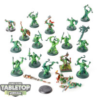 Orruk Warclans - 19 Savage Orruks - teilweise bemalt