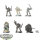 Space Marines - 6 x Scouts klassisch - teilweise bemalt