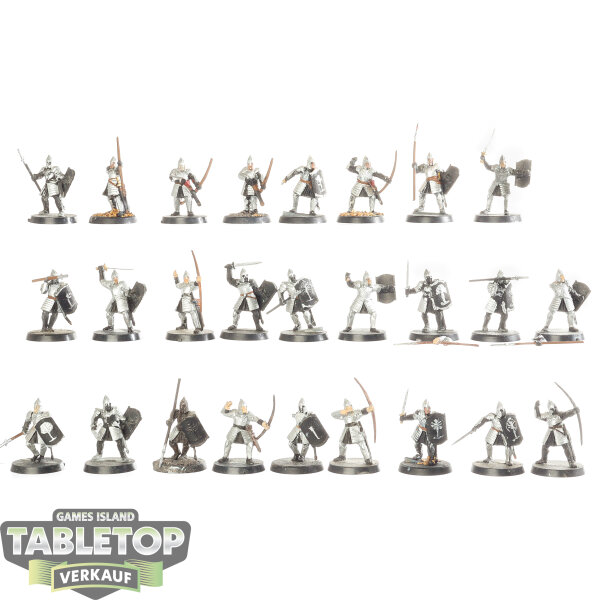 HdR Figuren - Gut - 26 x Warriors of Minas Tirith - teilweise bemalt