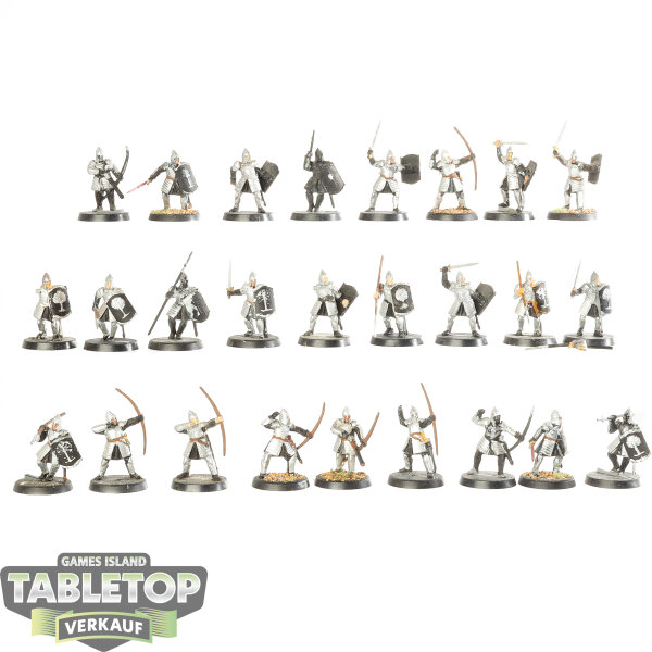 HdR Figuren - Gut - 26 x Warriors of Minas Tirith - teilweise bemalt