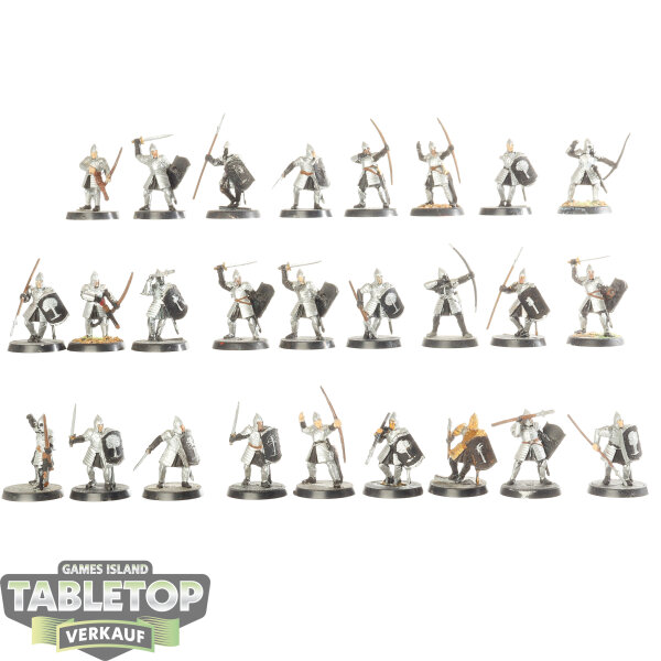HdR Figuren - Gut - 26 x Warriors of Minas Tirith - teilweise bemalt