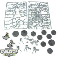 Necrons - 10x Necron Warriors - teilweise gebaut