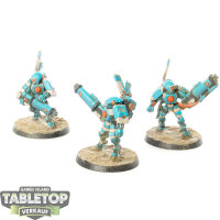 Tau Empire - 3 XV15 Stealth Armour - bemalt