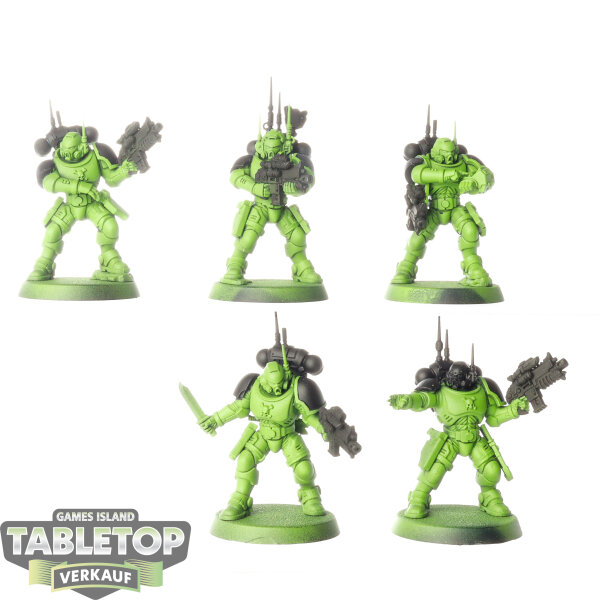 Space Marines - 5 Infiltrator Squad - teilweise bemalt