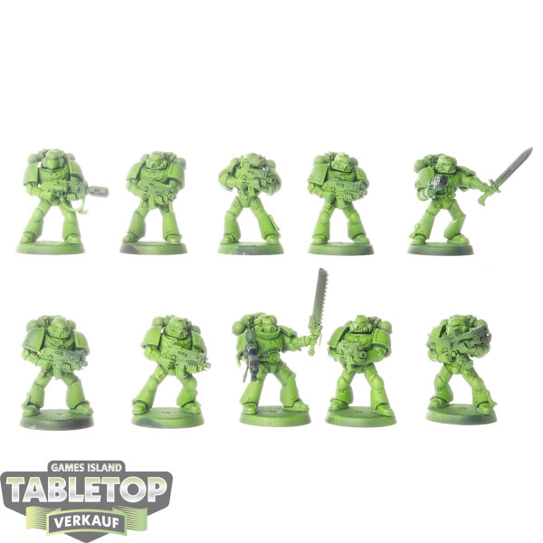 Space Marines - 10 Tactical Squad - teilweise bemalt
