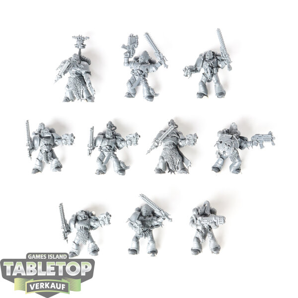 Space Wolves - 10 Grey Hunters - classic - unbemalt