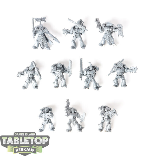 Space Wolves - 10 Grey Hunters - classic - unbemalt