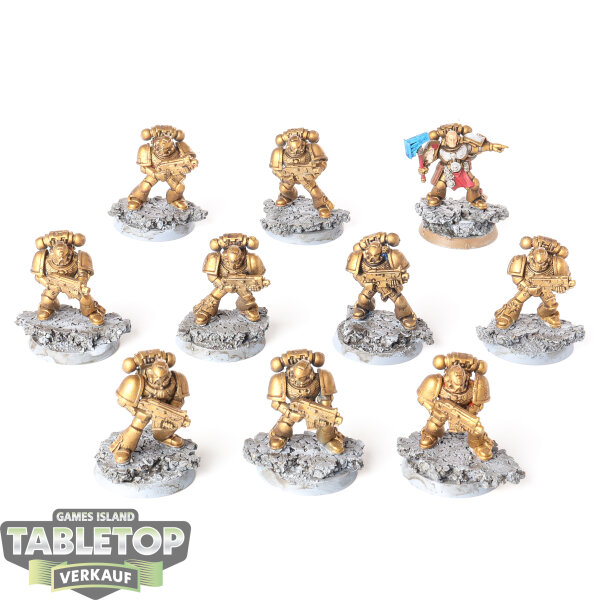 Space Marines - 10 Tactical Squad - teilweise bemalt