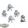 Space Marines - 5 Devastator - teilweise bemalt