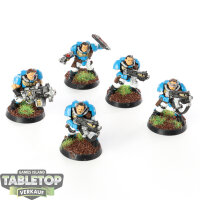 Space Marines - 5 Space Marine Scouts Classic - bemalt