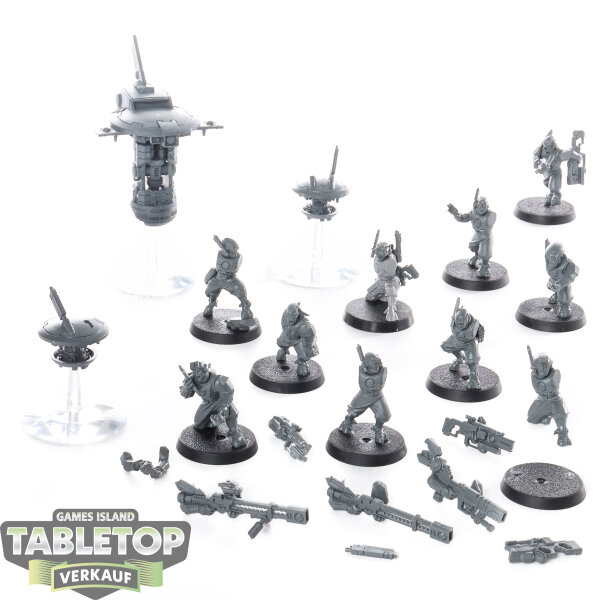 Tau Empire - 10 Pathfinder Team - unbemalt
