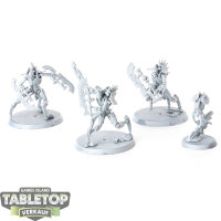 Necrons - 3x Skorpekh Destroyers - grundiert