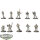 Astra Militarum - 10x Cadian Shock Troops - klassisch - teilweise bemalt